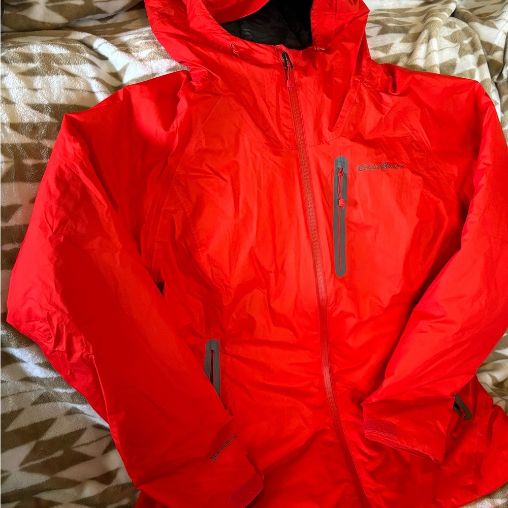 Eddie Bauer Red Hooded Jacket